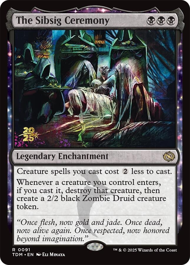 The Sibsig Ceremony [Tarkir: Dragonstorm Prerelease Cards] Foil