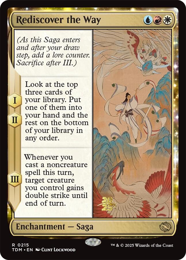 Rediscover the Way [Tarkir: Dragonstorm Prerelease Cards] Foil