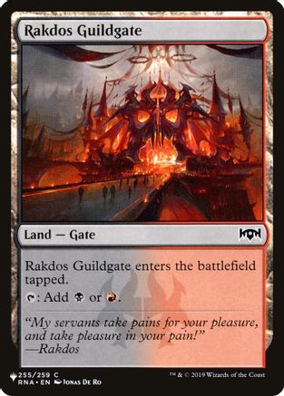 Rakdos Guildgate (255)  [The List Reprints]