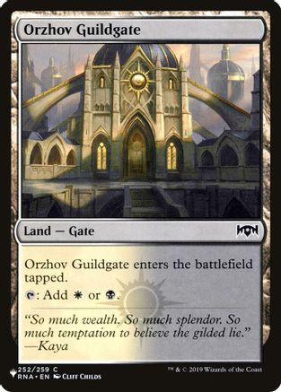 Orzhov Guildgate (252)  [The List Reprints]