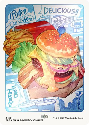 Food Token (2011) (Rainbow Foil)  [Secret Lair Drop Series] Foil