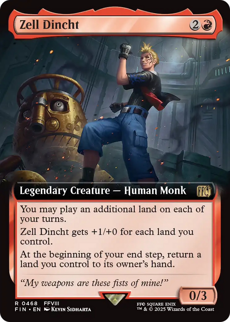 Zell Dincht (Extended Art) [FINAL FANTASY] Foil