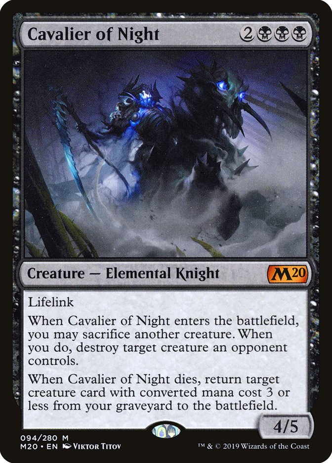 Cavalier of Night [Core Set 2020] Foil