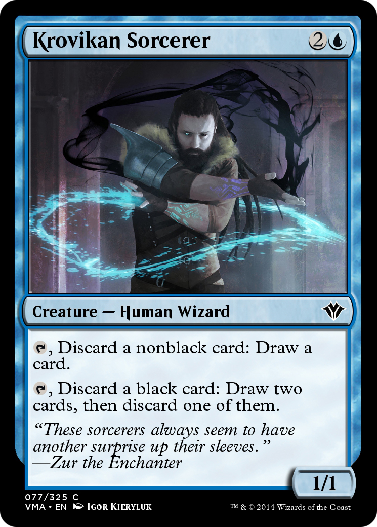 Krovikan Sorcerer  [Vintage Masters] Foil