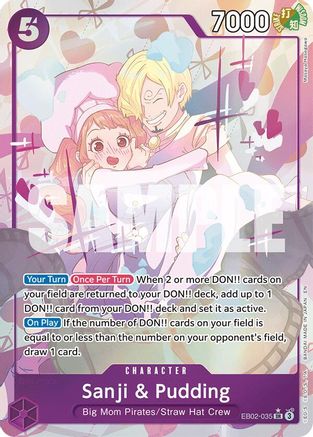 Sanji & Pudding (Alternate Art) (EB02-035) - [Extra Booster: Anime 25th Collection] Foil