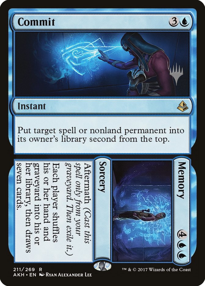 Commit // Memory (Promo Pack) [Amonkhet Promos] Foil