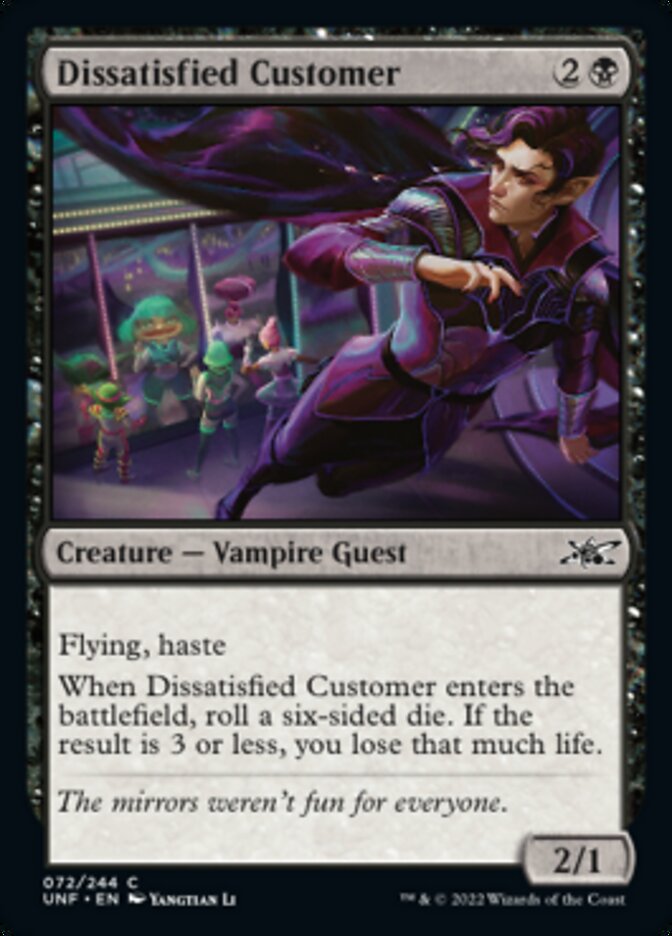 Dissatisfied Customer [Unfinity] Foil