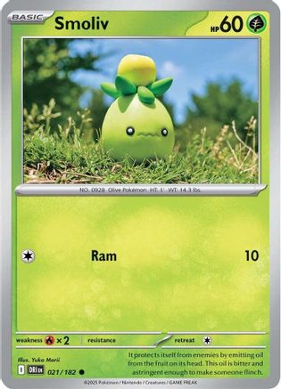 Smoliv (021/182) [Scarlet & Violet: Destined Rivals] Reverse Holofoil