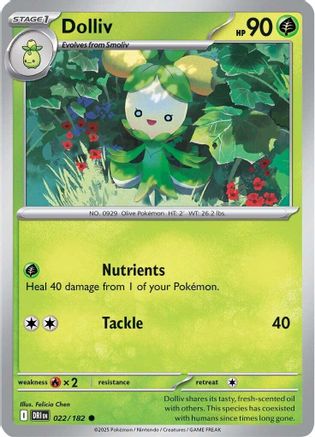 Dolliv (022/182) [Scarlet & Violet: Destined Rivals] Reverse Holofoil