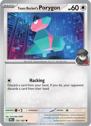 Team Rocket's Porygon (153/182) [Scarlet & Violet: Destined Rivals] Reverse Holofoil