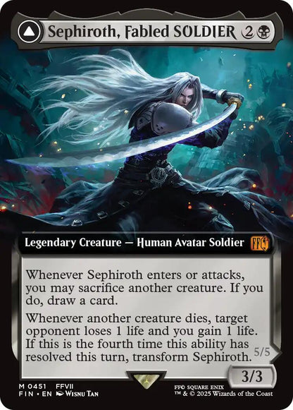 Sephiroth, Fabled SOLDIER // Sephiroth, One-Winged Angel (Extended Art) [FINAL FANTASY] Foil