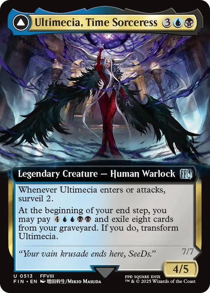 Ultimecia, Time Sorceress // Ultimecia, Omnipotent (Extended Art) [FINAL FANTASY] Foil