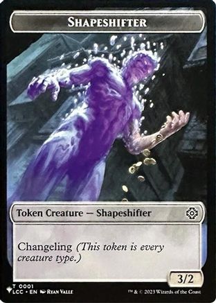 Shapeshifter // Cat Double-Sided Token  [Secret Lair Drop Series]