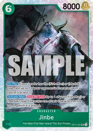 Jinbe (031) (OP11-031) - [A Fist of Divine Speed] Foil