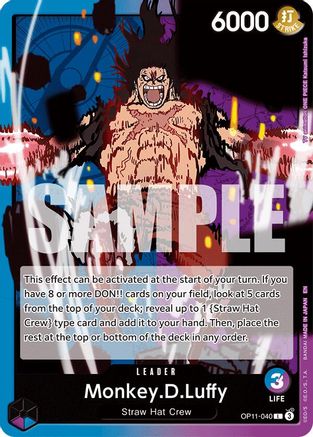 Monkey.D.Luffy (040) (OP11-040) - [A Fist of Divine Speed]