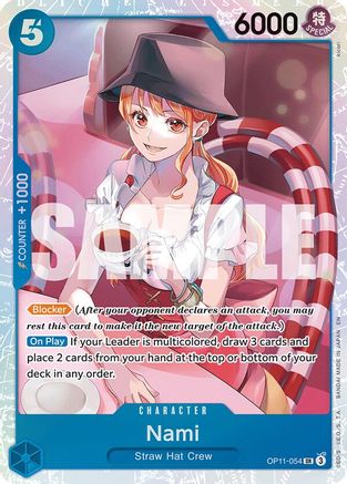 Nami (054) (OP11-054) - [A Fist of Divine Speed] Foil