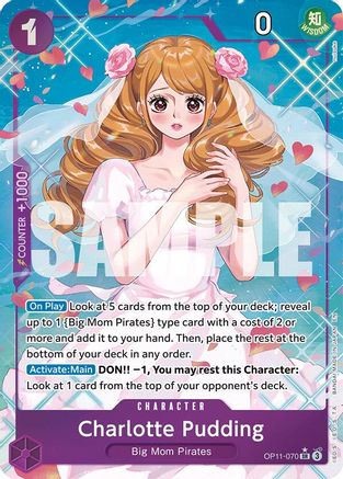 Charlotte Pudding (Alternate Art) (OP11-070) - [A Fist of Divine Speed] Foil