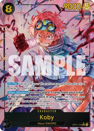 Koby (119) (Alternate Art) (OP11-119) - [A Fist of Divine Speed] Foil