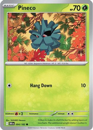Pineco (004/182) [Scarlet & Violet: Destined Rivals] Reverse Holofoil