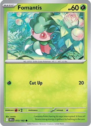 Fomantis (013/182) [Scarlet & Violet: Destined Rivals] Reverse Holofoil