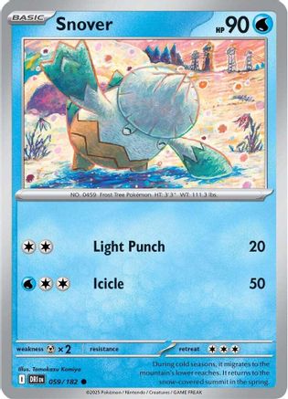 Snover (059/182) [Scarlet & Violet: Destined Rivals] Reverse Holofoil