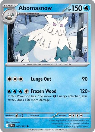 Abomasnow (060/182) [Scarlet & Violet: Destined Rivals] Reverse Holofoil