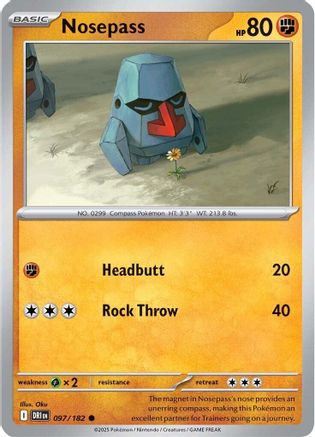 Nosepass (097/182) [Scarlet & Violet: Destined Rivals] Reverse Holofoil
