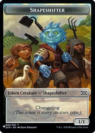 Shapeshifter // Dog Double-Sided Token  [The List Reprints]