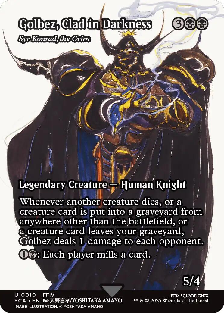 Golbez, Clad in Darkness - Syr Konrad, the Grim (Showcase) [FINAL FANTASY : Through the Ages] Foil