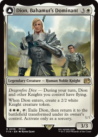 Dion, Bahamut's Dominant // Bahamut, Warden of Light [FINAL FANTASY] Foil