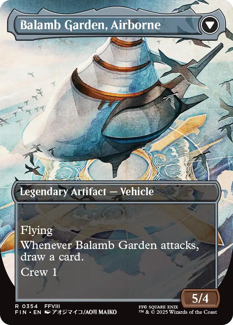 Balamb Garden, SeeD Academy // Balamb Garden, Airborne (Borderless) [FINAL FANTASY] Foil