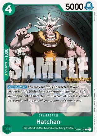 Hatchan (OP11-034) - [A Fist of Divine Speed Release Event Cards]