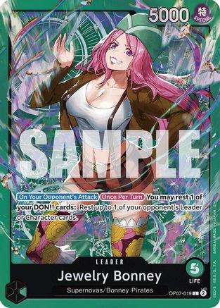 Jewelry Bonney (OP07-019) (OP07-019) - [Starter Deck 24: GREEN Jewelry Bonney] Foil