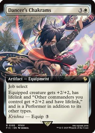 Dancer's Chakrams (Extended Art) [FINAL FANTASY Commander] Foil