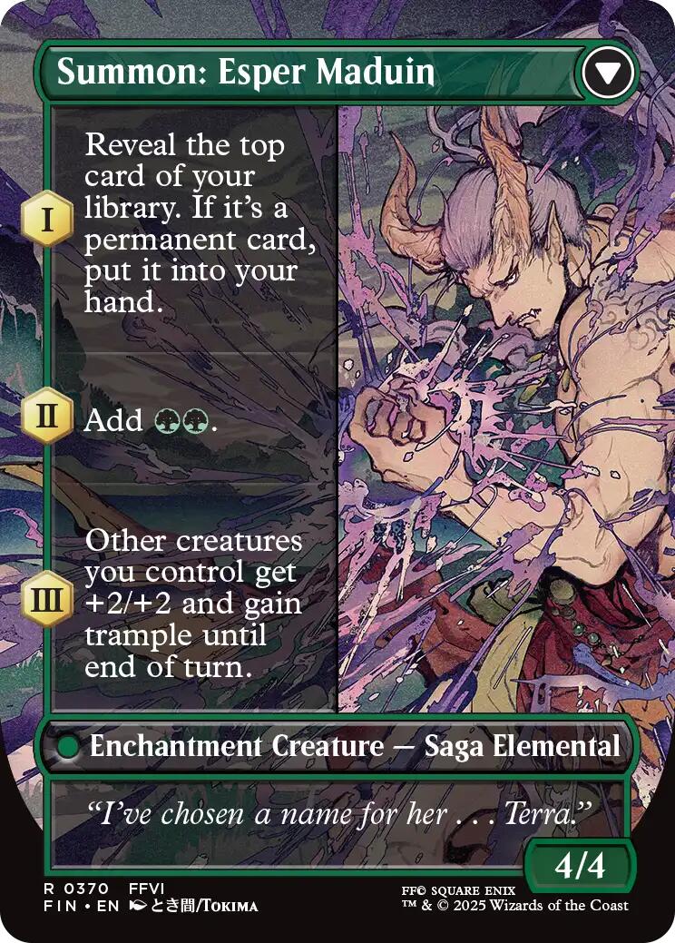 Esper Origins // Summon: Esper Maduin (Borderless) [FINAL FANTASY] Foil
