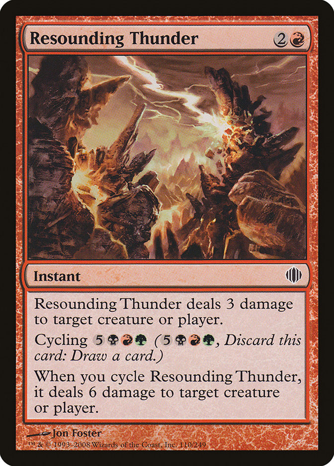 Resounding Thunder [Shards of Alara] Foil