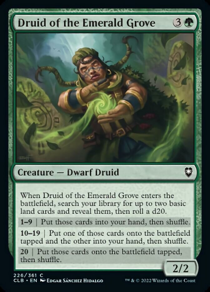 Druid of the Emerald Grove [Commander Legends: Battle for Baldur's Gate] Foil