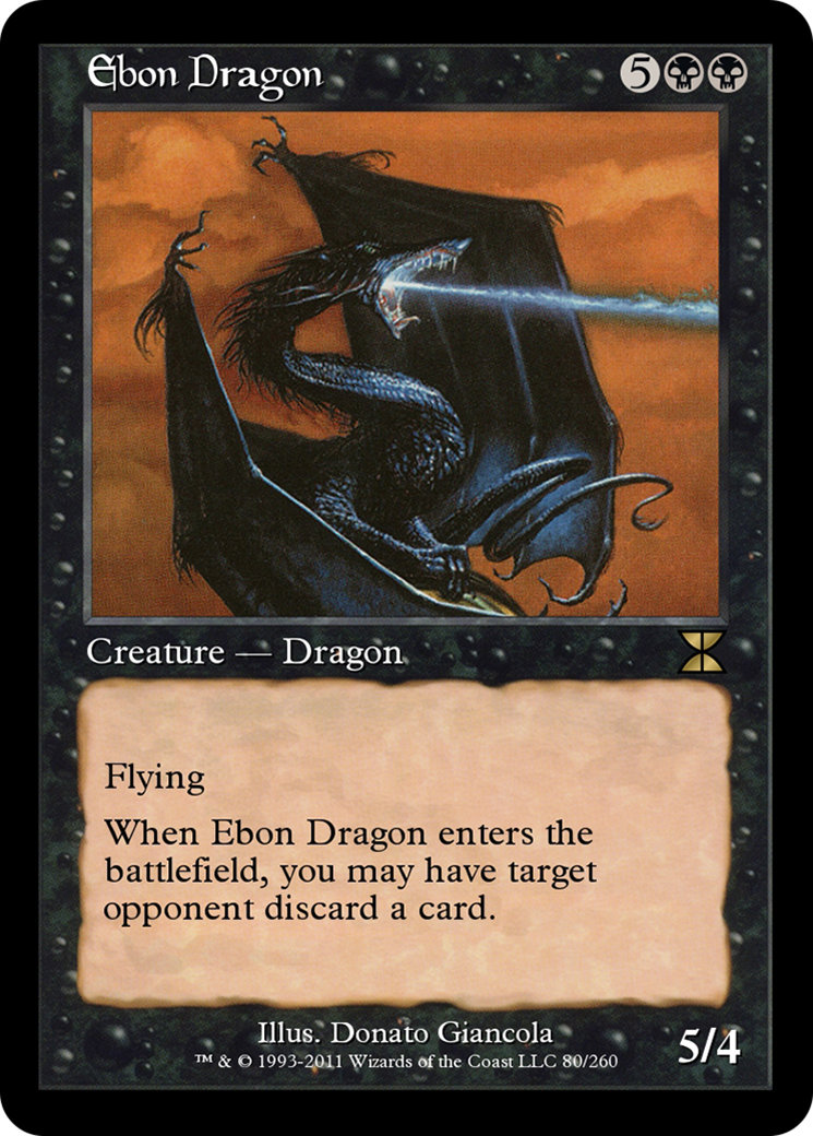 Ebon Dragon  [Masters Edition IV] Foil