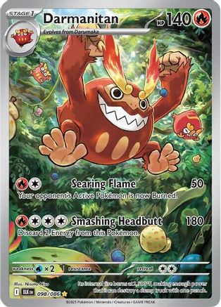 Darmanitan 099/086  - Holofoil SV Black Bolt - Illustration Rare