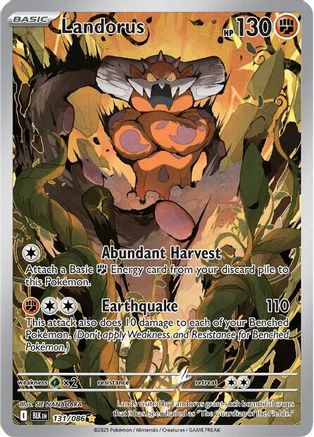 Landorus 137/086  - Holofoil SV Black Bolt - Illustration Rare