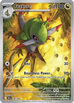 Fraxure 151/086  - Holofoil SV Black Bolt - Illustration Rare