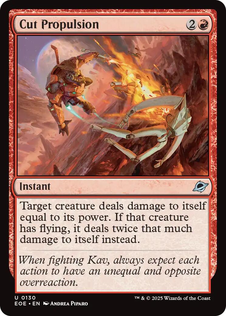 Cut Propulsion [Edge of Eternities] Foil