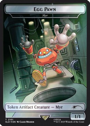 Egg Pawn - Myr Token (Rainbow Foil)  [Secret Lair Drop Series] Foil