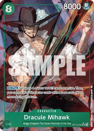 Dracule Mihawk (Alternate Art) (OP12-030) - [Legacy of the Master] Foil