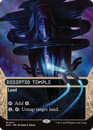 Deserted Temple (0011) (Borderless)  [Edge of Eternities: Stellar Sights] Foil
