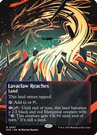 Lavaclaw Reaches (0067) (Borderless)  [Edge of Eternities: Stellar Sights] Foil