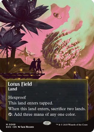 Lotus Field (0068) (Borderless)  [Edge of Eternities: Stellar Sights] Foil