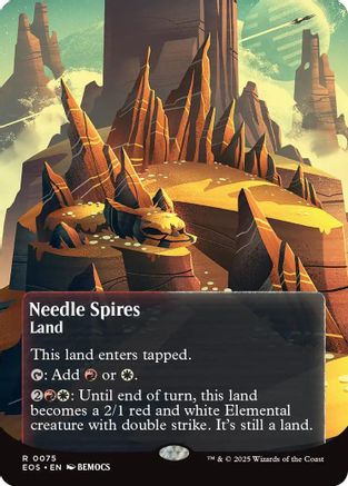 Needle Spires (0075) (Borderless)  [Edge of Eternities: Stellar Sights]