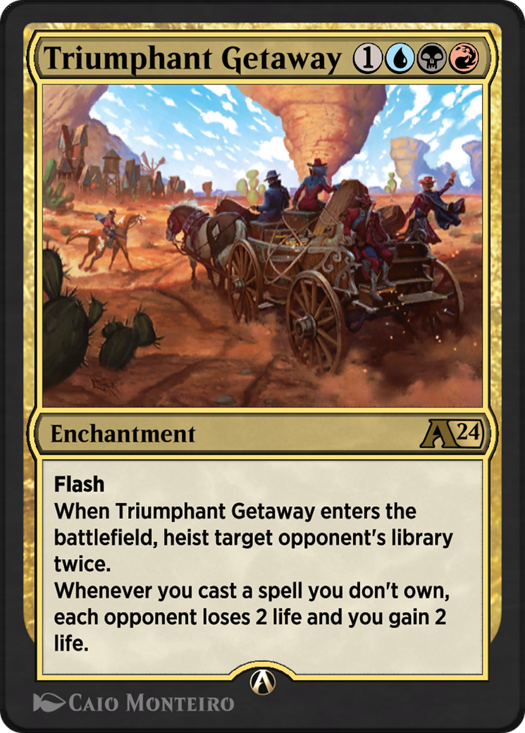 Triumphant Getaway  [Alchemy: Outlaws of Thunder Junction]