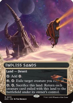 Endless Sands (0015) (Borderless)  [Edge of Eternities: Stellar Sights] Foil